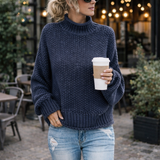 Oversized Chunky Knit Turtleneck for Women