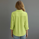 Women’s Button-Down Long Sleeve Blouse Shirt